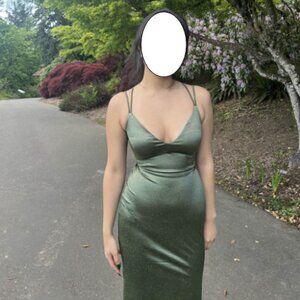 Vintage 90s Olive Green Dress